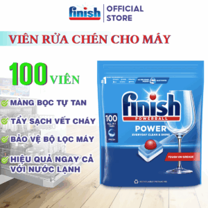 Túi 100 viên rửa chén bát finish all in 1 max công nghệ 10X