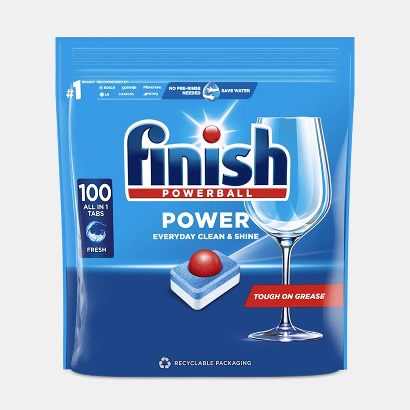 Viên rửa bát Finish All in 1 max - Túi 100 viên 1 Vien-rua-bat-finish-power-all-in-1-tui-100-vien-mang-boc-tu-tan