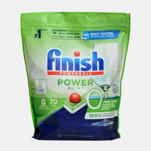 Viên Rửa Bát Hữu Cơ Finish Powerball All in 1 0% - Túi 70 Viên Ecolabel