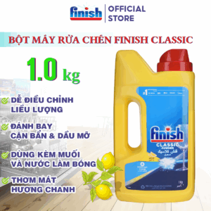 Bột rửa bát finish classic powder 1kg cho máy rửa chén bát